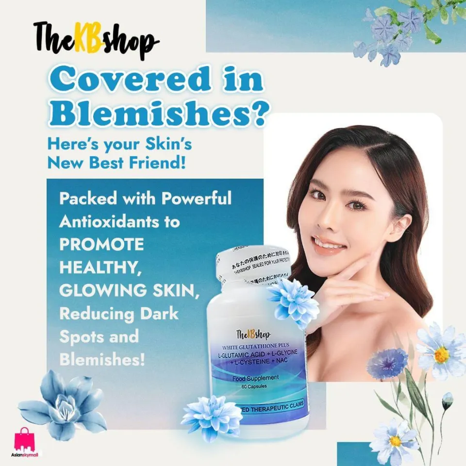 kb white glutathione plus Skin Brightening Supplement Anti-Aging Skincare  Supplement Radiant Glowing Skin Natural Antioxidants For Skin - Lazada