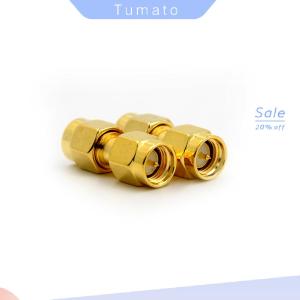 Tumato 2Pcs SMA Male to SMA Male Plug in series RF Coaxial Adapter Connector