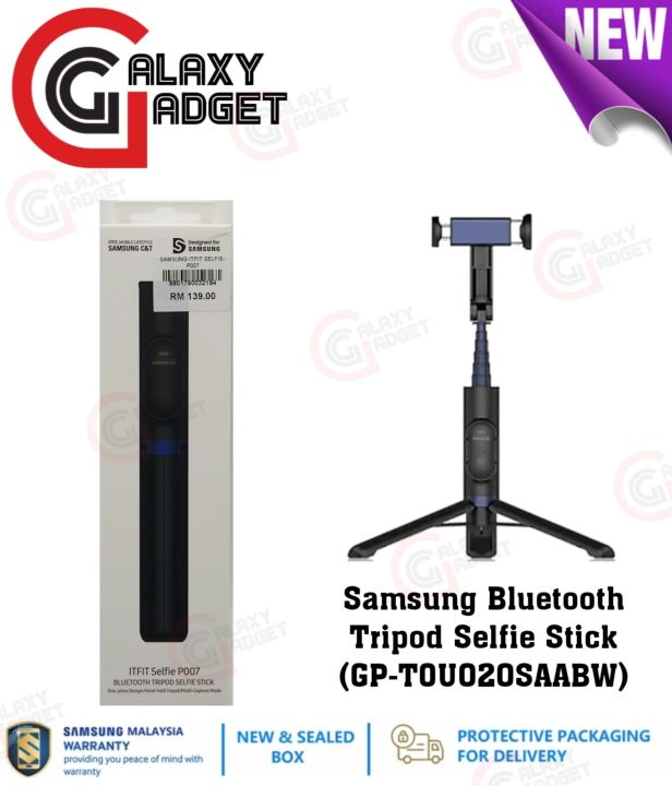 Original Samsung Bluetooth Tripod Selfie Stick (GPTOU020SAABW) Lazada