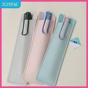 JCSYFAC  PU da bút bảo vệ bao gồm bút chủ mềm bút chì trường hợp bút Pouch bút Túi văn phòng phẩm trường học Nguồn cung cấp Quà Tặng