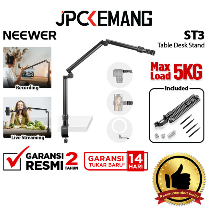 Neewer ST3 Flexible Overhead Camera Mount Table Desk Stand Neewer ST 3 JPC KEMANG GARANSI RESMI