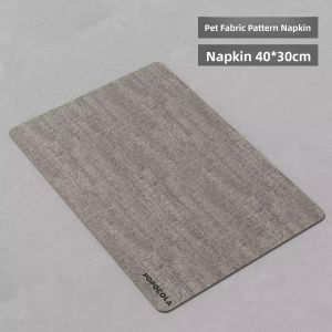 POPOCOLA Waterproof Oil-Proof Odorless Pet Placemat with Two-Bowl Feeding Station POPOCOLA Pet Meal Mat – Waterproof and Non-Slip Cat Dog pet  Feeding Wear-Resistant & Scratch-Proof Double-Sided Texture