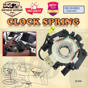 💫MALAYSIA READY STOCK💫NISSAN LIVINA SPRING CABLE CLOCK SPRING STEERING CABLE SWITCH AIR BAG HORN OEM1685C