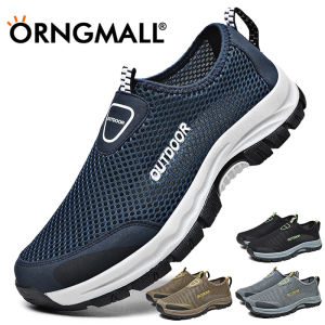 ORNGMALL Outdoor Sport Shoes Hiking Shoes Non-slip Wear-resistant Hiking Shoes Sneakers for Men Breathable Hiking Shoes Casual Mesh Shoes Climbing Trekking Shoes 39-48