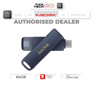 SanDisk® Phone Drive USB Flash Drive for iPhone Lightning and USB Type-C™ (64GB/ 128GB/ 256GB)