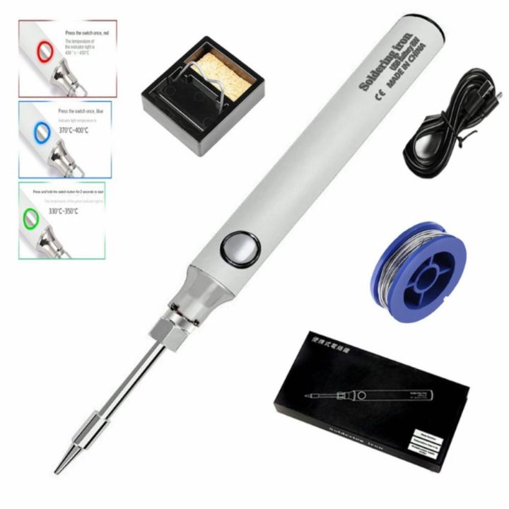 Axw Diy Handwork Portable Usb Soldering Iron Battery Powered