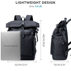 MOYYI 3 in 1 Travel Backpack for Men Novelty Waterproof Laptop Backpack Men Expansion Large Capacity 17 inch Notebook Flip Cover Bag Anti-Theft Hiking Teenager School Bag2026