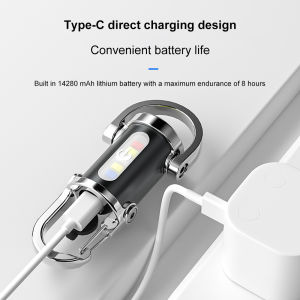 3pcs Portable Mini LED Light Keychain Flashlights Rechargeable Emergency Work Light COB Light Waterproof High Strong Light Portable Outdoor Camping Keychain PhIeo