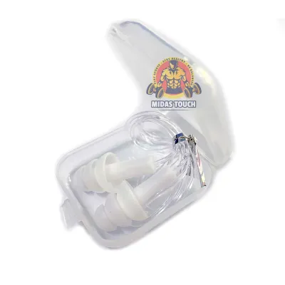 Nút bịt tai bơi lội - nhét tai đi bơi màu cam bảo vệ tai không vào nước có + tặng hộp đựng