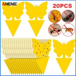 【ANENG】 20Pcs Fruit Fly Sticky Traps Protect The Plant Double Sided Gnat Traps Non-Toxic and Odorless for Indoor Outdoor Use