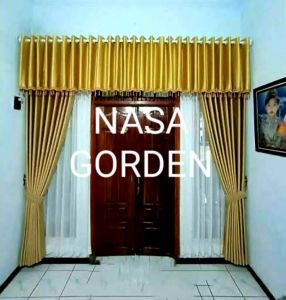 gorden poni semokring 1set model pintu utama tiraim tebal ilegan