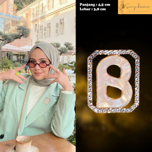 Bros Button Motif Kulit Kerang / Hijab / kebaya / Gamis / Blazer / Pin Button Elegan ( BA-322 )