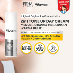 ERHA Truwhite Arbutin & Panthenol Brightening Day Cream 30g - Pelembab Pencerah Wajah