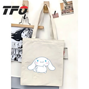 TFO Minimalist Cinnamoroll Character from Sanrio Canvas Tote Bag Versatile Ideal for College School