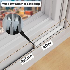 Sliding Door Window Sealing Strip Nylon Cloth Foam Door Weather Rubber Strip SoundProof and Windproof Self Adhesive Window Seal Strip
