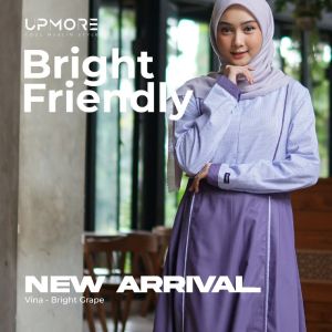 UPMORE - Vina Bright Gold - Sun \ Vina Bright Grape - Viola \ Vina Bright Green - Foam \ Upmore Vina \ Gamis Upmore \ Baju Muslim