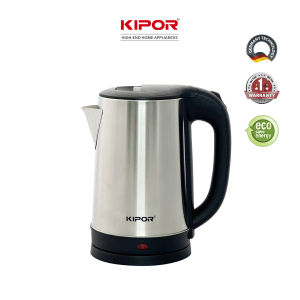 Ấm siêu tốc KIPOR KP-A318SA 1.8L thân ấm đun siêu tốc inox bình đun sôi tự ngắt gia dụng gia đình khách sạn - Bảo hành chính hãng tại nhà 12 tháng - Lazada