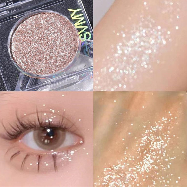 SVMY อายแชโดว์ไฮไลท์แวววาวแวววาวแวววาวแวววาวคงทนแป้งนุ่มแต่งตา | Lazada ...