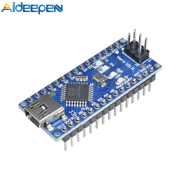 Aideepen นาโน v3.0 ch340 + atmega328p บัดกรีอาร์เรย์ขาพร้อมสาย USB ...