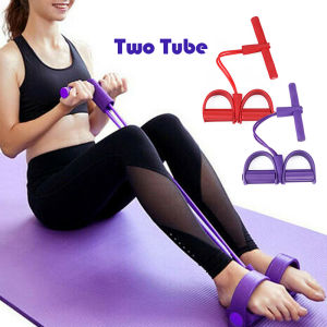 Multifunction Yoga 4 Legged Pedal Puller Sit Up Elastic Pull Rope Gym Fitness Equipment Yoga Home Workout| DaQueen