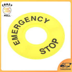 10pcs Name Plate Emergency Stop Label Emergency Stop 22mm(60mm)