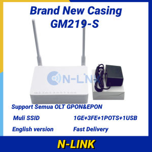 Brand new GM219-S XPON Modem Supports EPON And GPON All ONU English Version(Contains Adaptor)