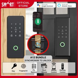 Smart Digital Lock Bundle A12 / Synchronise Unlocking / Smart Lock / Gate Lock / Tuya Smart Life App
