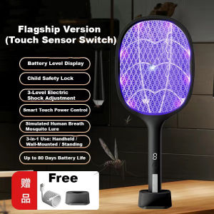 TrioNinja ELECTRIC INSECT FLY MOSQUITO SWATTER KILLER RACKET 2025 NEW VERSION