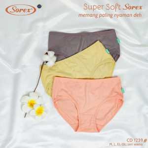 (Isi 6 Pcs) Sorex Celana Dalam Wanita CD 1239 / CD Wanita Orisinil Sorex Super Soft