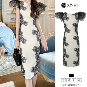 ZY.HT EraVogue Váy nữ Váy kem Váy ren Váy không tay Váy công sở Váy cao cấp Váy cưới Váy gợi cảm Váy Pháp 10555