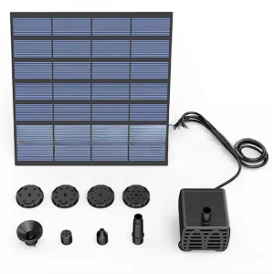 Energy Efficient Solar Fountain Pumps System Split Design Quiet Operations 35-65cm Lift Height Suitable For Patios Pond