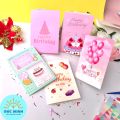 Thiệp Chúc Mừng Sinh Nhật, Happy Birthday, 2 mặt, Nhiều mẫu. 