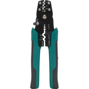 200pcs Assorted Crimp Spade Terminal Wire Flat Female and Male Insulated Electrical Wire Cable Connector Kit Set Cable Lugs + Wire Stripper & Crimper Pliers ( 0.6 ~ 2.6mm Cable )