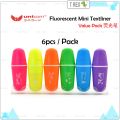 Unicorn 6s Value Pack Fluorescent Mini Highlighter / High Light Textliner / Fabric Pens / 迷你荧光笔. 