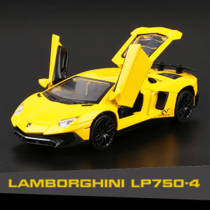 LEO 1:32 LP750-4 Sound & light effect doors can be opened diecast Alloy car model toys for boys toys for kids car for kids cars toys cheap prices