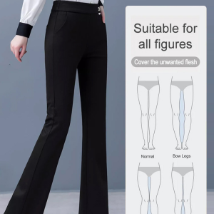 huowa Slimming and elegant bootcut trousers slimming and slimming highwaisted trousers