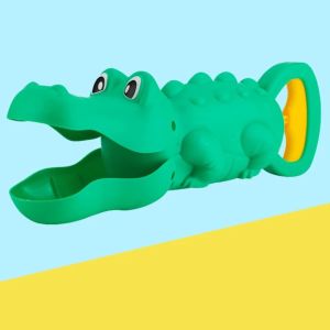 DENGJT Educational Sand Grabber Toys Lobster Claw Catcher Cartoon Animal Beach Play Toys Beach Digging Tool Interactive Shark Crocodile Toy Clip Children Kids