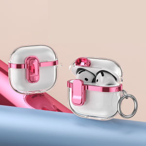 เคสแอร์พอด Pro3 (Airpods4) Case Airpods Gen รุ่นที่ 4 3 2 1 Pro เคสแข็ง เคสใส เคสแอร์พอด พร้อมที่คล้อง (Model.50)