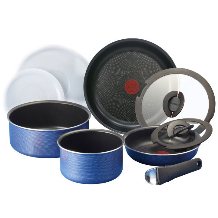 Tefal Ingenio Platinum Frying Pan 9p Dishwasher Oven Safe No PFOA Blue