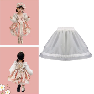 A-line petticoat underskirt cho váy bé gái Lolita với Hoop cô bé petticoat underskirt cô gái crinoline underskirt ngắn