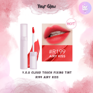 Y.O.U Cloud Touch Fixing Tint / Korean Style Lip Tint / R868 Sun N Fun / R667 Puffy Sky / R199 Airy Kiss / R688 Blushing Sky / R567 Breezy Day / P796 Misty Night / Lip Tint Tidak Kering