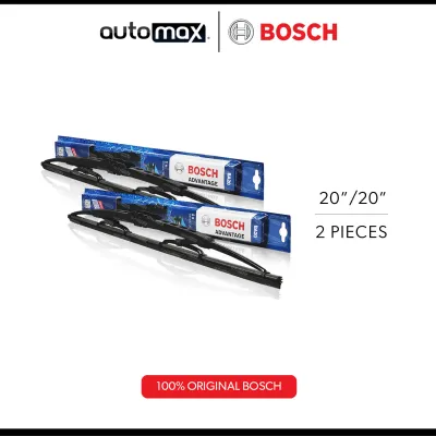 Bosch Advantage High Quality Conventional / Bayonet Windshield Wiper Blades Set U-Hook / J-Hook - 16/16 18/18 20/16 20/18 20/20 21/14 21/19 22/16 24/14 24/16 26/14 26/16 for Ford Honda Hyundai Mitsubishi Nissan Suzuki Toyota