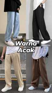 CELANA JEANS CHARGO PRIA PANTS OVERSIZE GOMBRONG KOREAN STYLE OOTD CASUAL SANTAI ELEGAN KECE DAN KEKINIAN MODEL CHARGO KANTONG SAMPING BY LAIZ FASHION