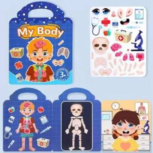 [SG Stock ]Portable Reusable Jelly Sticker Book Activity Book Goodie Bag for Kids Educational Toys Sticker Book