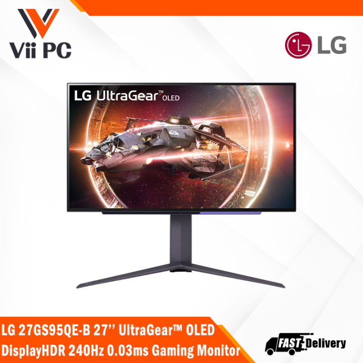 LG 27GS95QE-B 27'' UltraGear™ OLED Gaming Monitor, DisplayHDR True