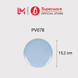 Dĩa Cạn Màu Xanh Đá 100% Nhựa Melamine An Toàn Sức Khỏe | Superware Thái Lan | PV078