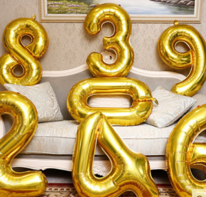 40inch BIG Size Foil Number Balloons