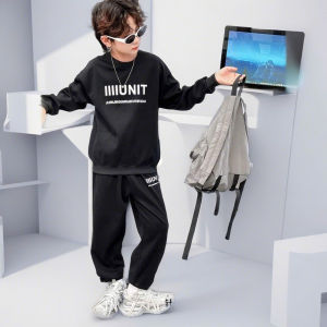 Bộ nỉ bé trai cổ tròn 5-12 tuổi chữ A và IIIIUN vải dày dặn cao cấp dáng khỏe khoắn thời trang