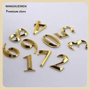 [COD] 1 miếng dán nhà cao 5cm màu vàng nhãn địa chỉ cửa số nhà hiện đại màu vàng kim