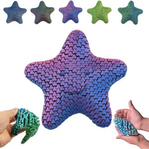 Anxiety Relief Starfish Fidget Toy 3D Printed Articulated Flexible Movable Joints Stress Relief Desk Decor Gift Desk Decoration